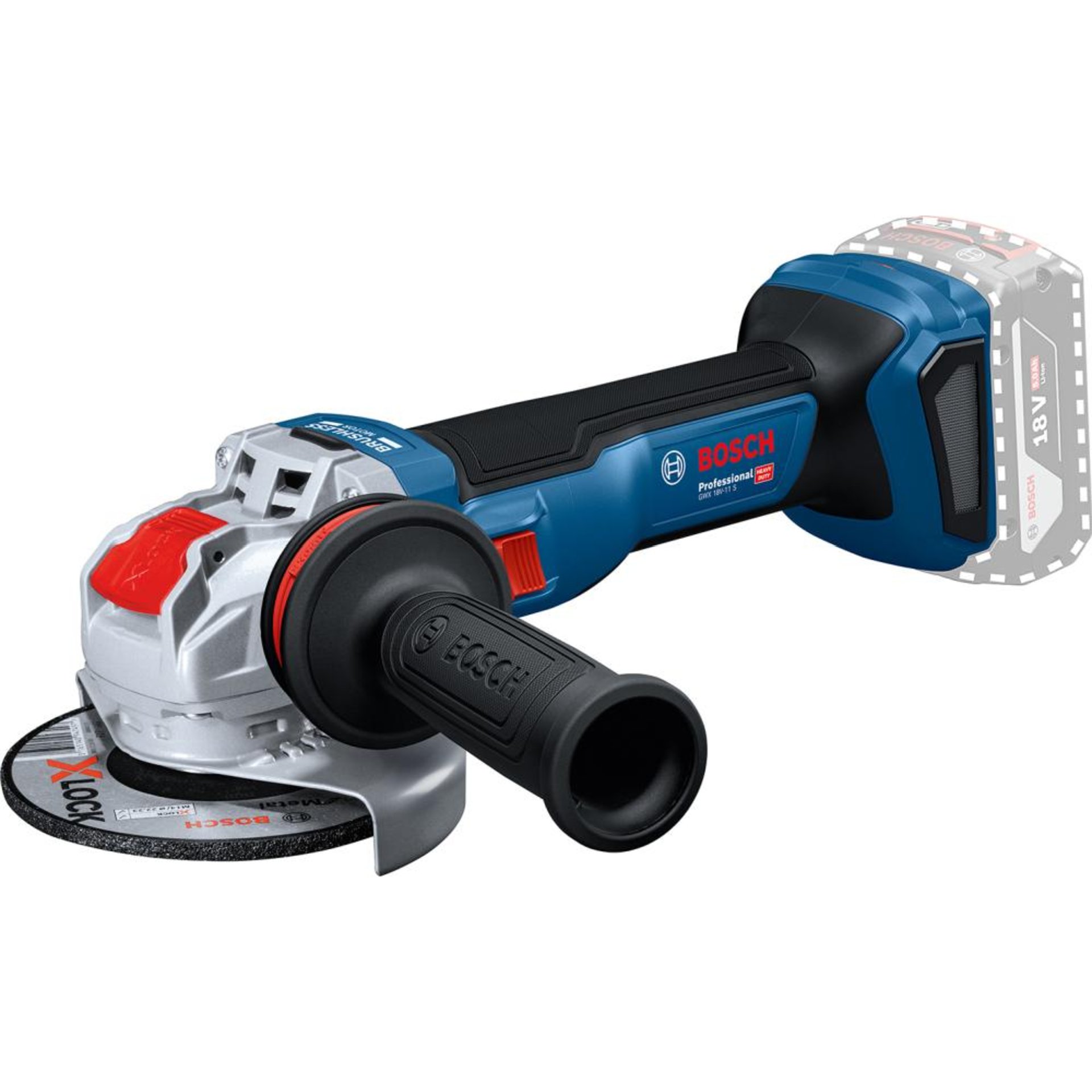 Akku-Winkelschleifer soloGWX 18V-11 S Bosch ohne Akku ohne Ladegerät L-Boxx
