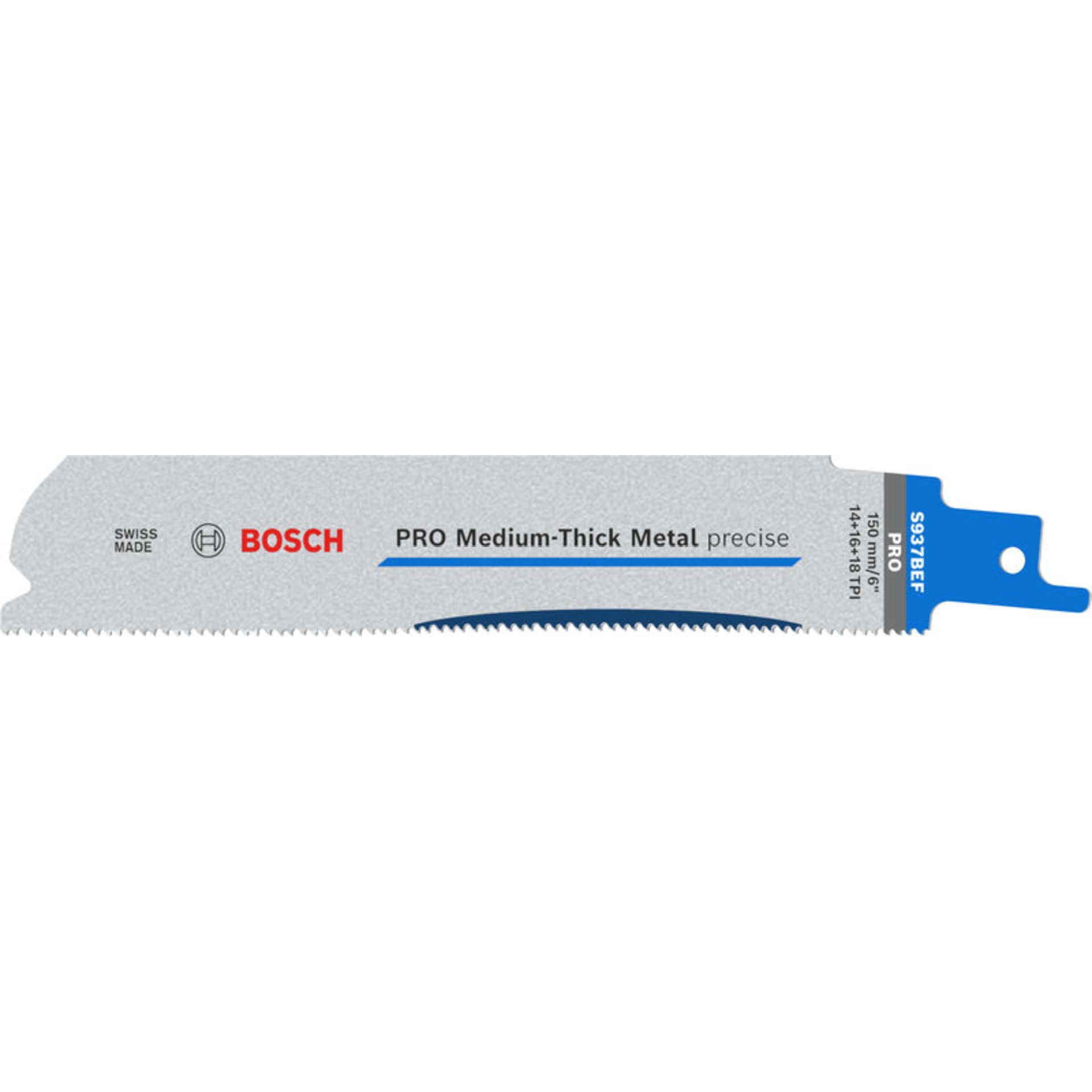 PRO Medium-Thick Metal precise S937BEF Säbelsägeblatt, 1,1x25x150 mm, 25-tlg.