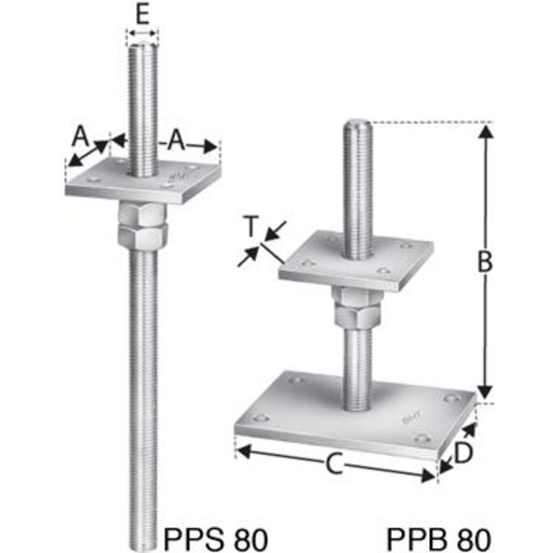 Stützenfuß PPB und PPS