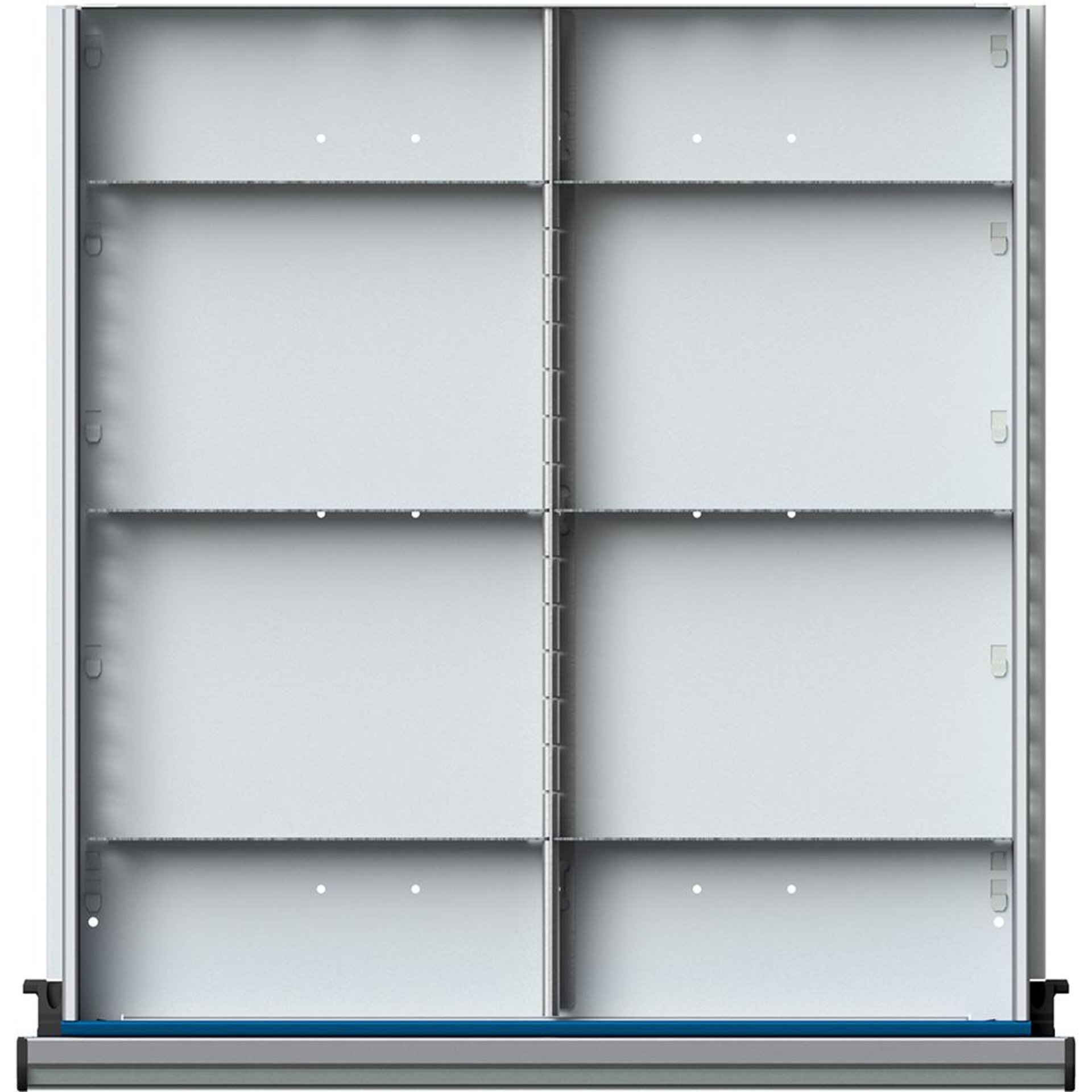 Schubladeneinteilungssatzfür FH 180-360mm 1/2 Teilung f.Schublade B500xT540 mm