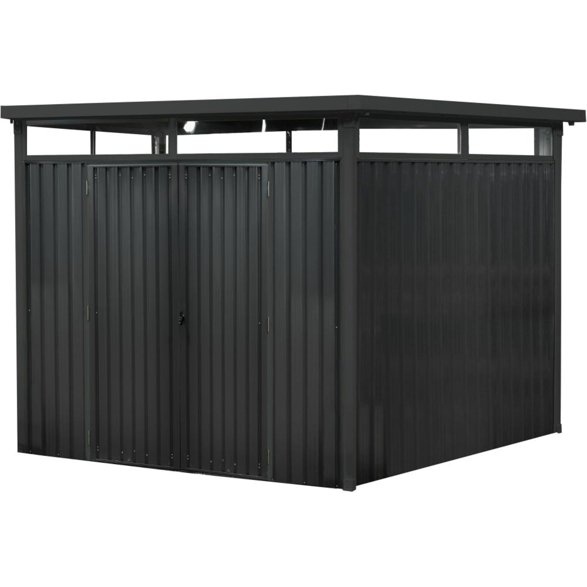 Systemhaus m. Oberlicht7 qm anthrazit290 x 245 x 226 cm