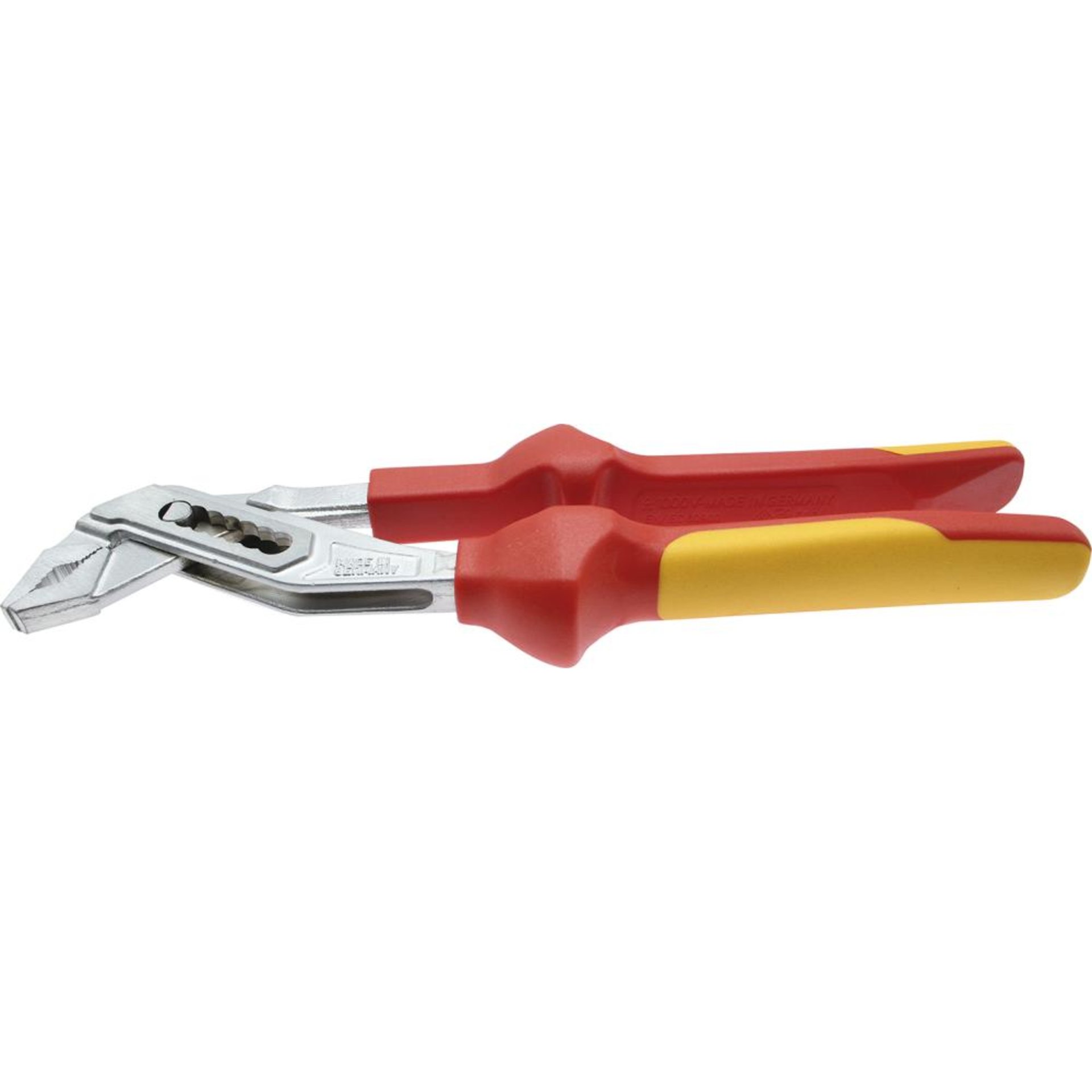 Wasserpumpenzange mit durchgestecktem Gewerbe, Mehrkomponenten-Griffen VDE 240mm FORMAT