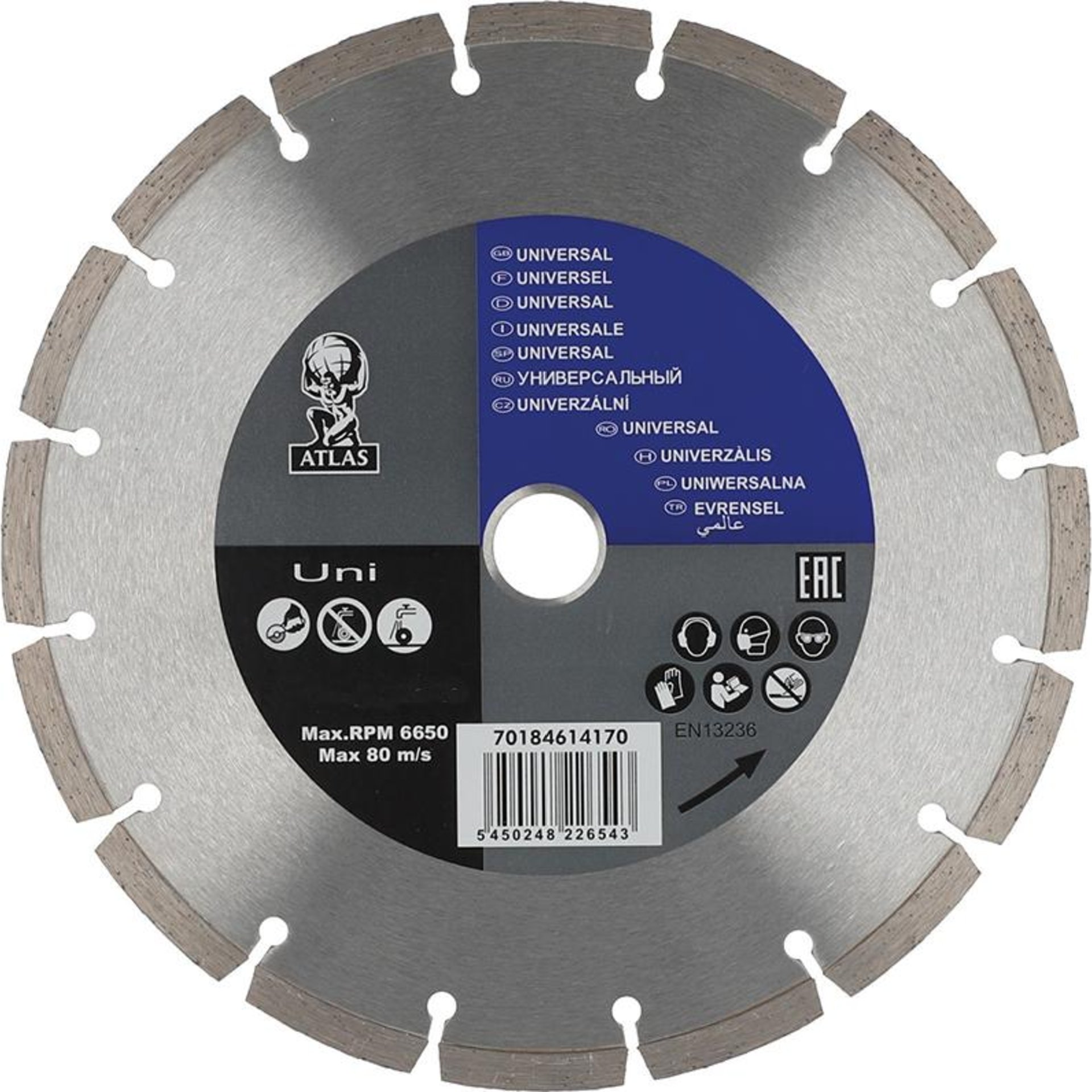 Diamantblatt für WS Atlas Uni 125mm Saint G.