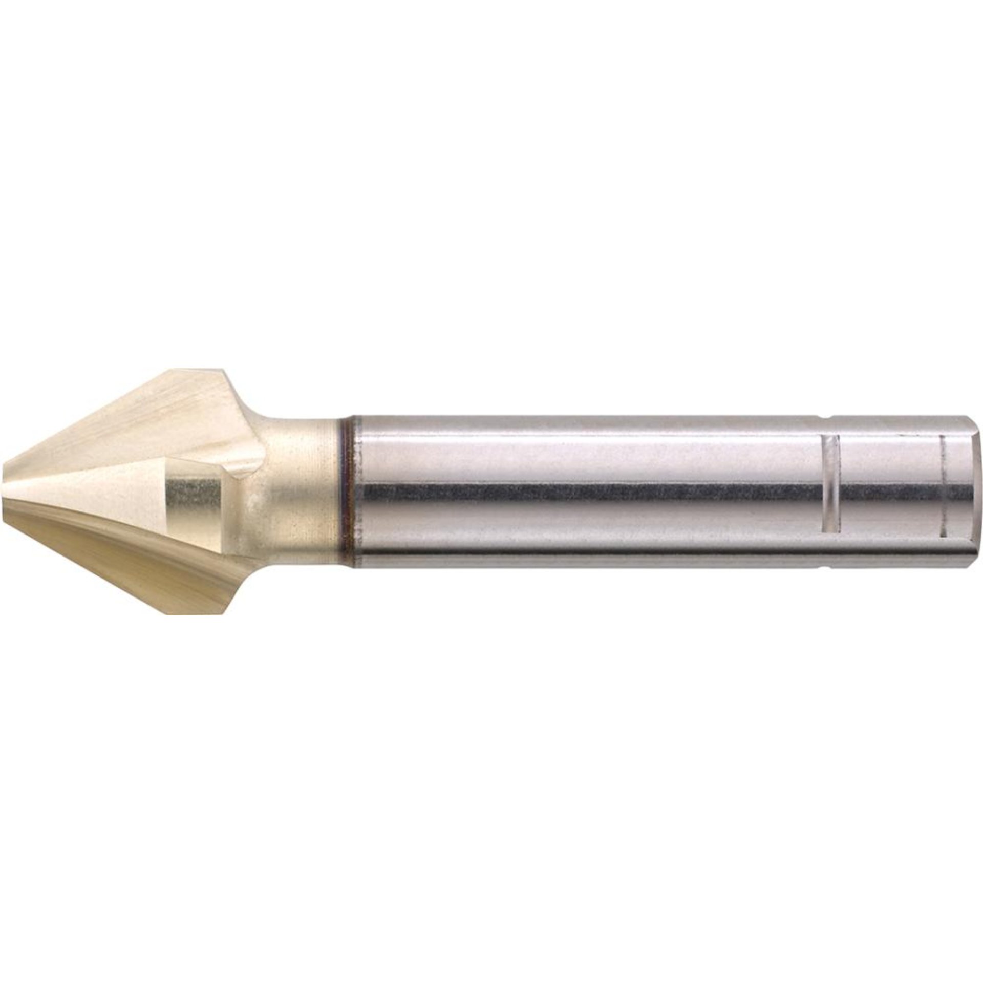 Kegel- und Entgratsenker 60° mit zyl. Schaft