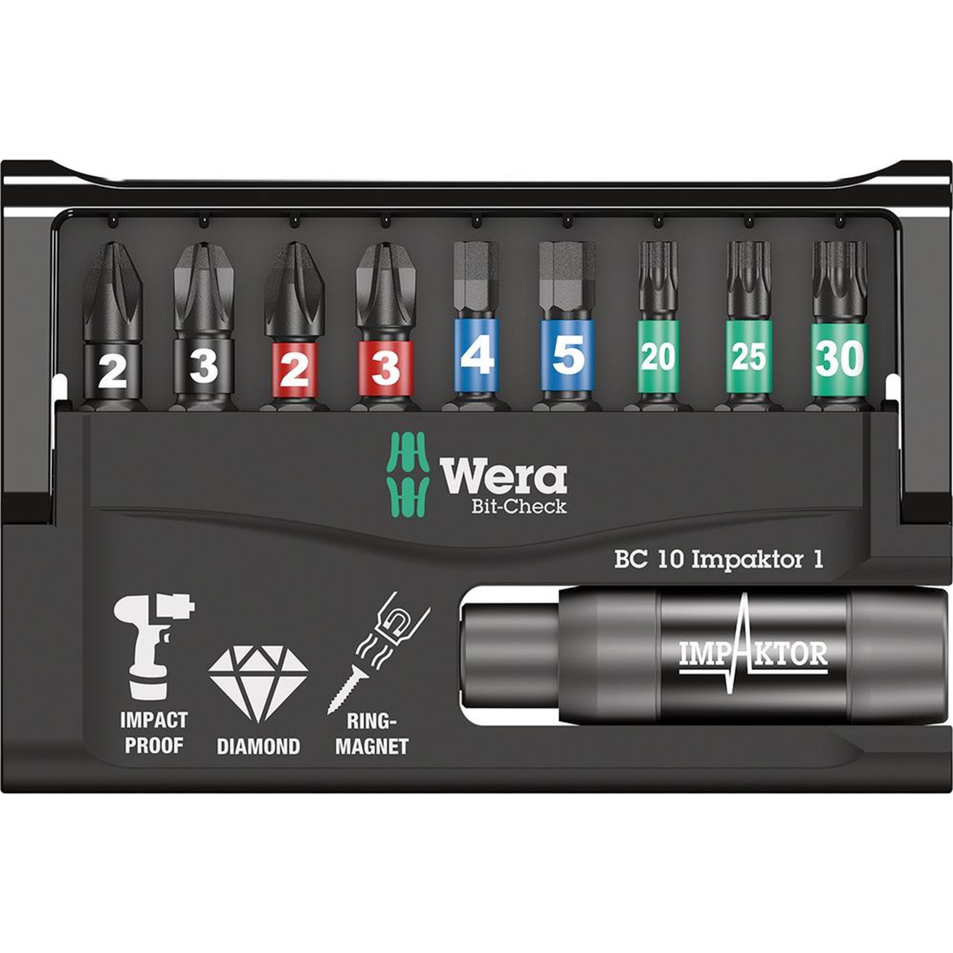 Bit-Satz Bit-Check 10 Impaktor 1 Wera