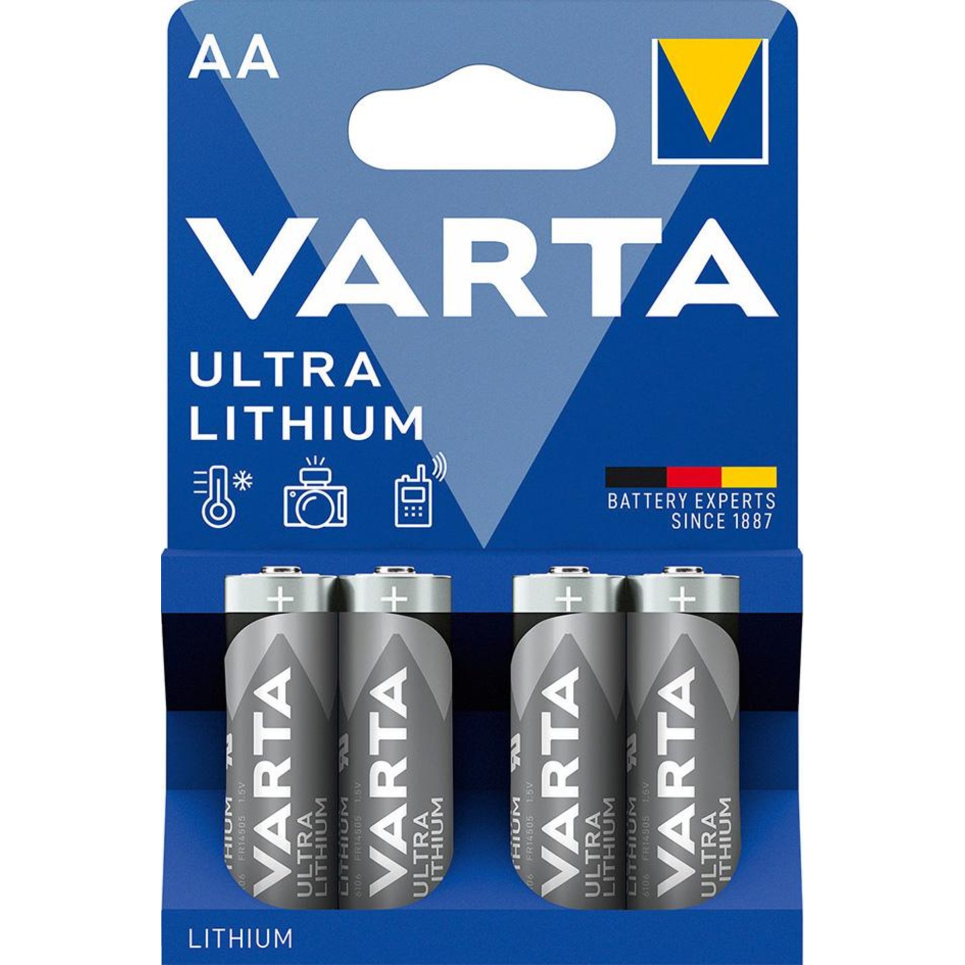 Batterie Professional Lithium AA Blister a 4 Stück VARTA