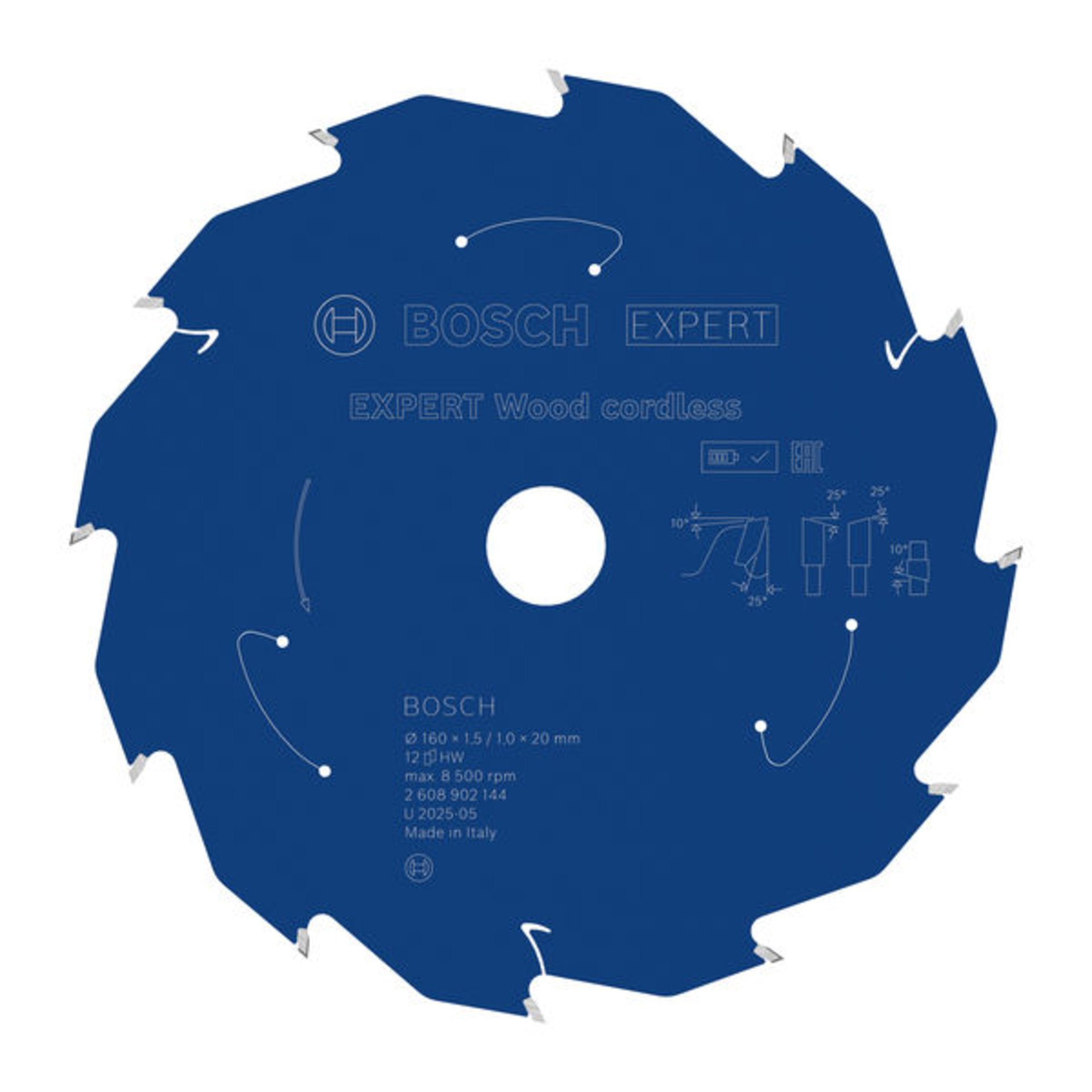 EXPERT Wood Kreissägeblatt, 160x20 mm, Z12