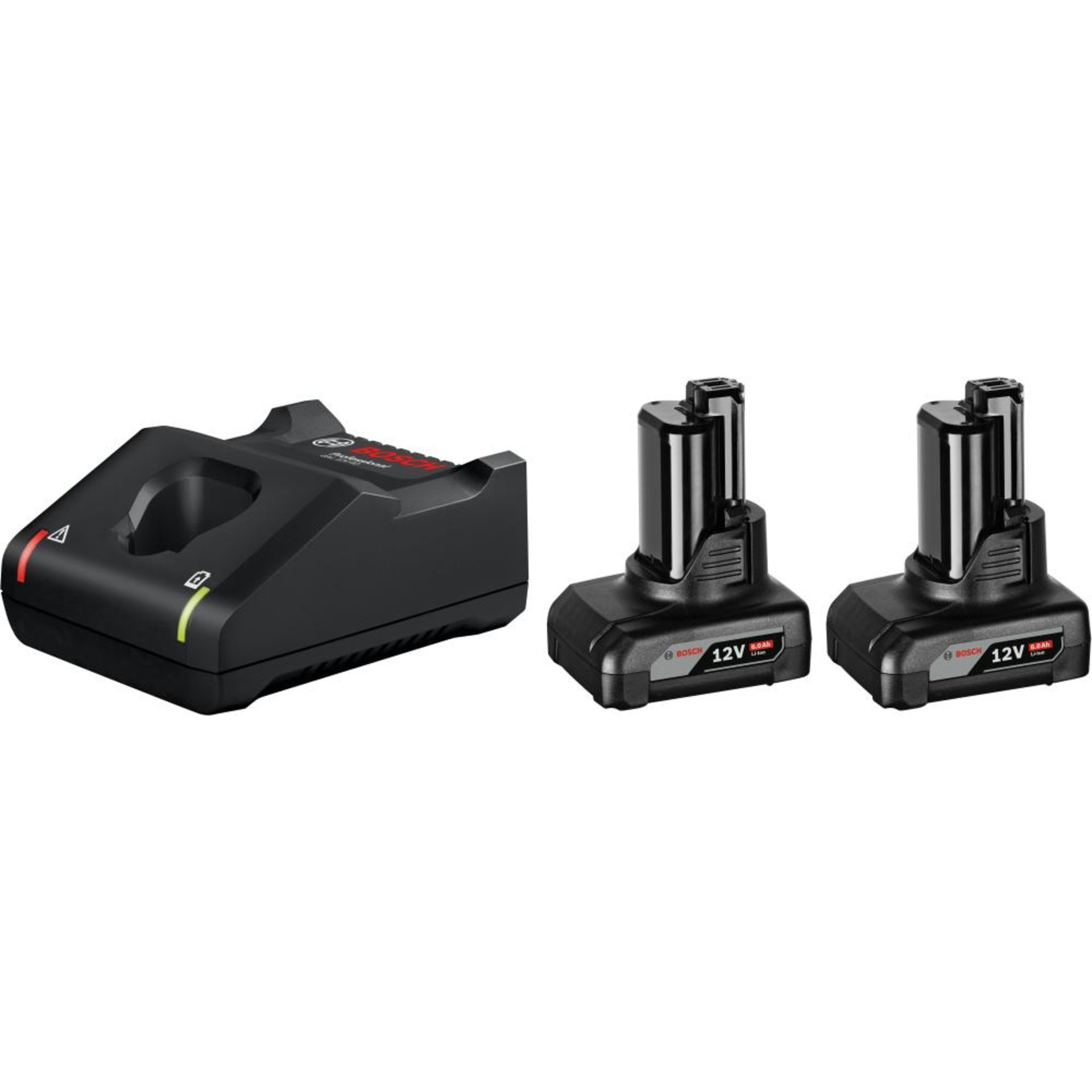 Akku-Starter Set 12,0V 2 x 6,0 Ah Bosch Ladegerät GAL 1240 Karton