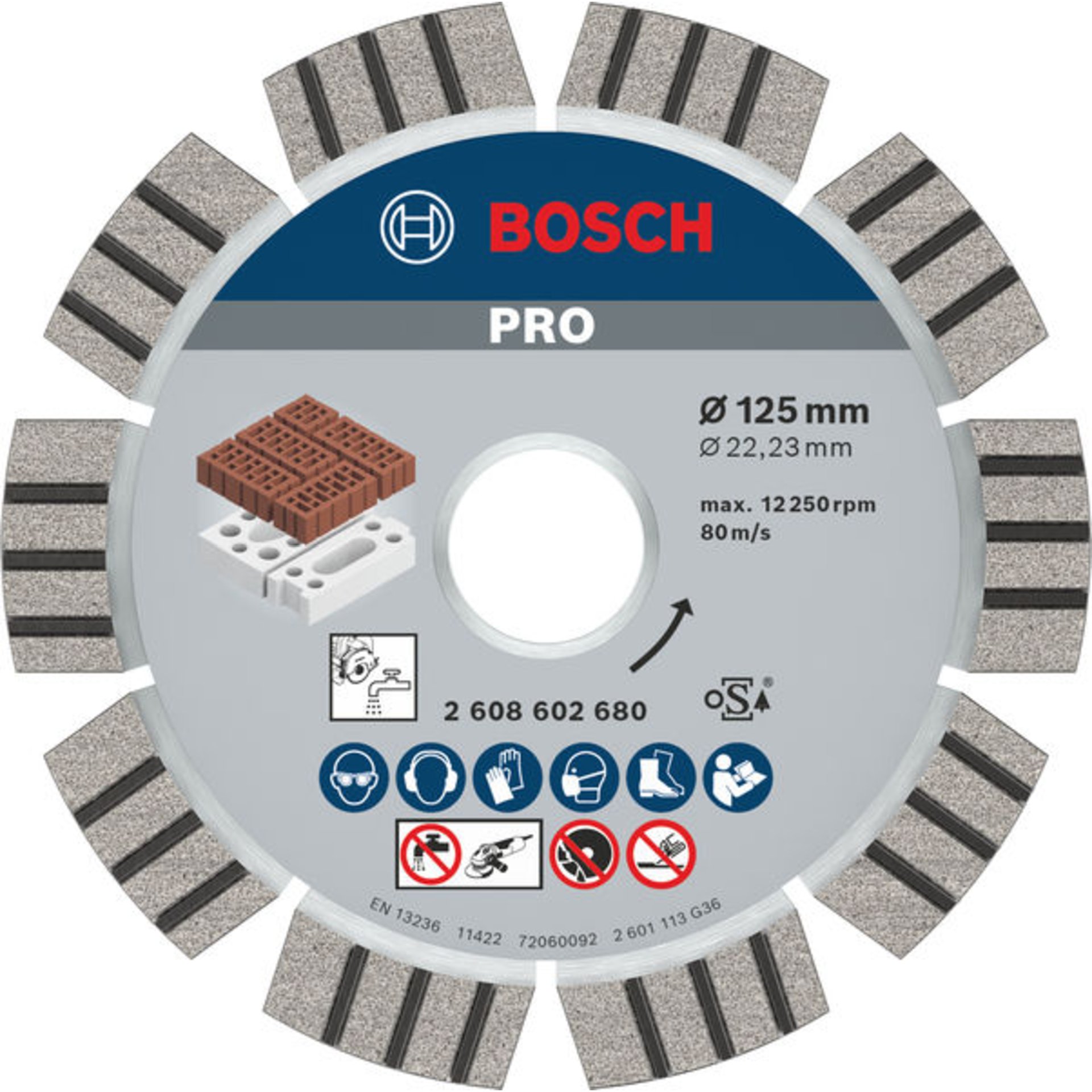 PRO Abrasive Diamanttrennscheibe, 125 x 22,23 mm