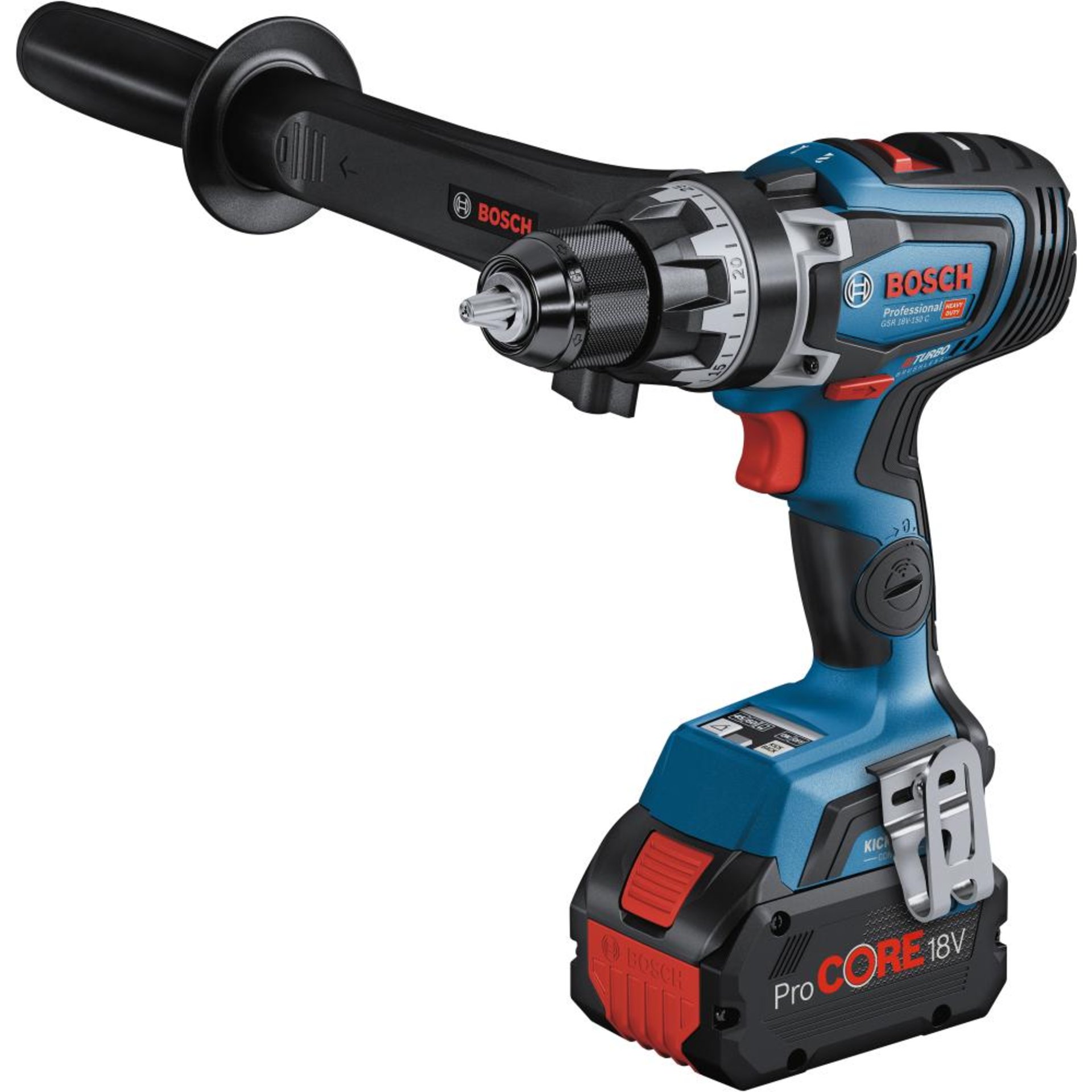 Akku Bohrschrauber GSR 18V-150 C Bosch 18,0V 2x 8,0 Ah LadegerätGAL 1880 CoMo L-Boxx