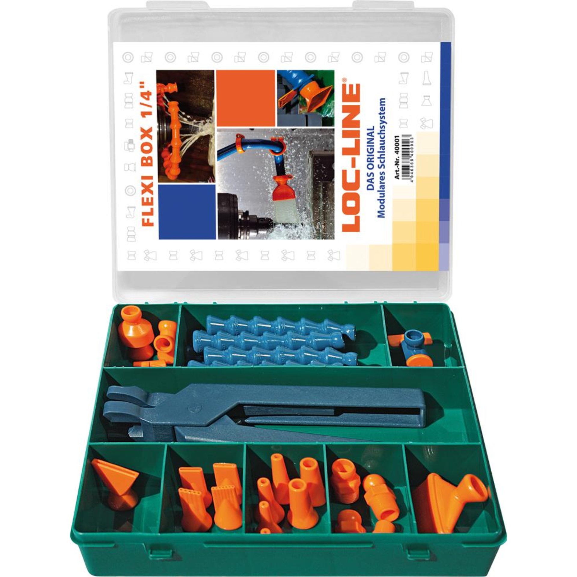 Kühlmittelschlauch-Satz Flexi-Box 30-teilig 1/2" LOC-LINE