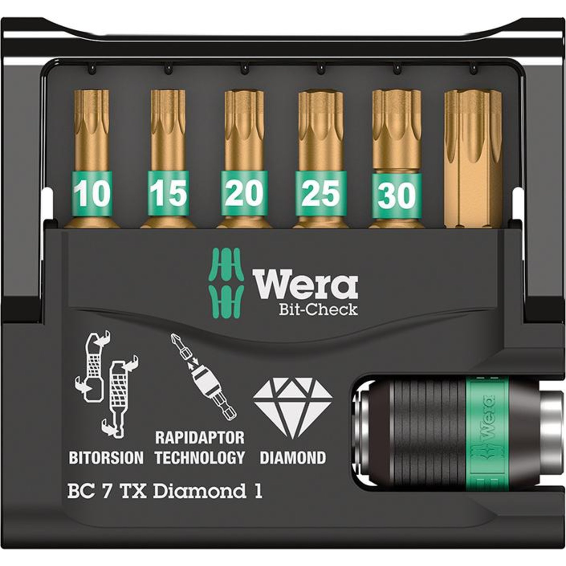 Bit-Satz Bit-Check 7 TX Diamond 1 Wera