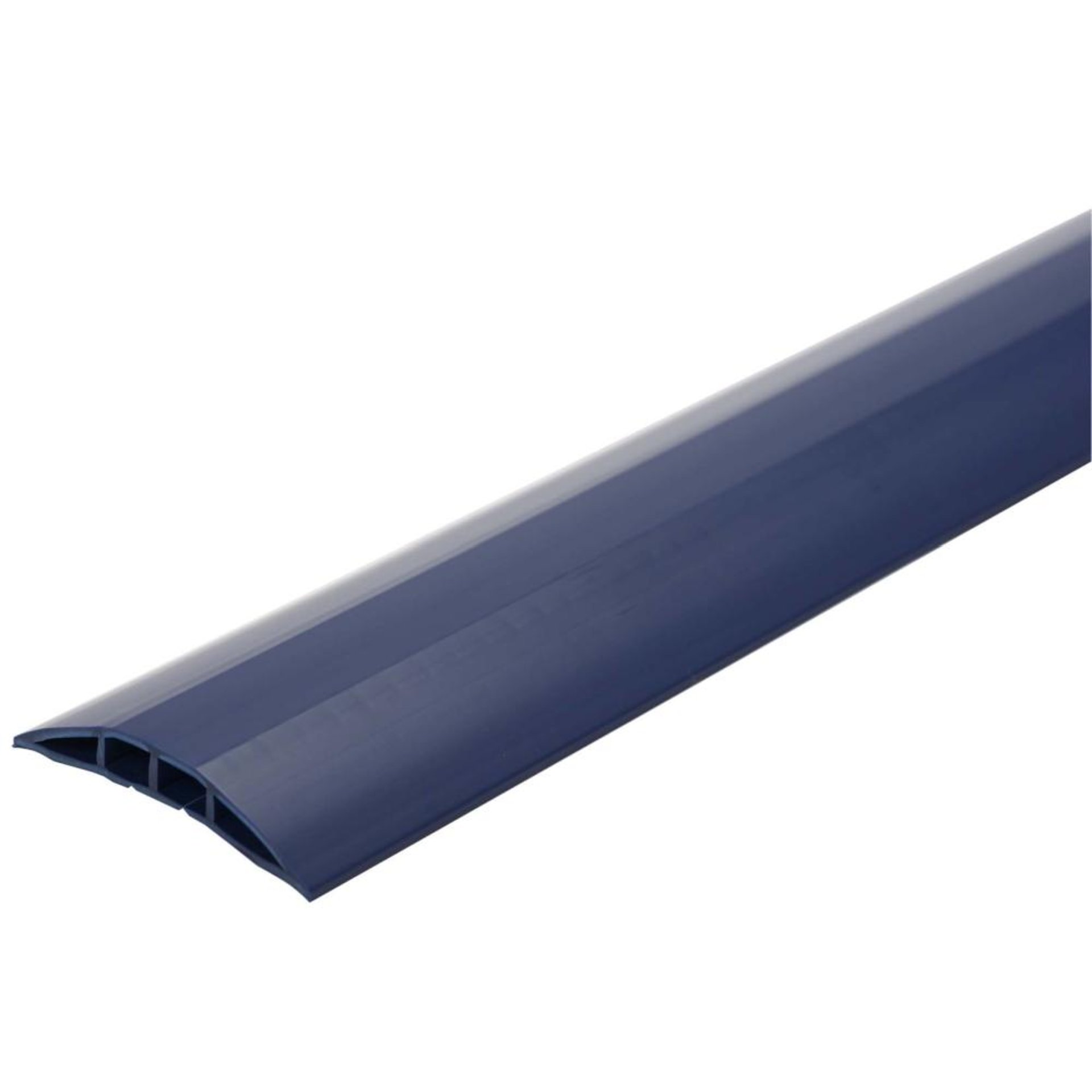 Kabelbrücke Kunststoff B1500xT100xH12 mm 2 Kammern 11xB13 mm blau