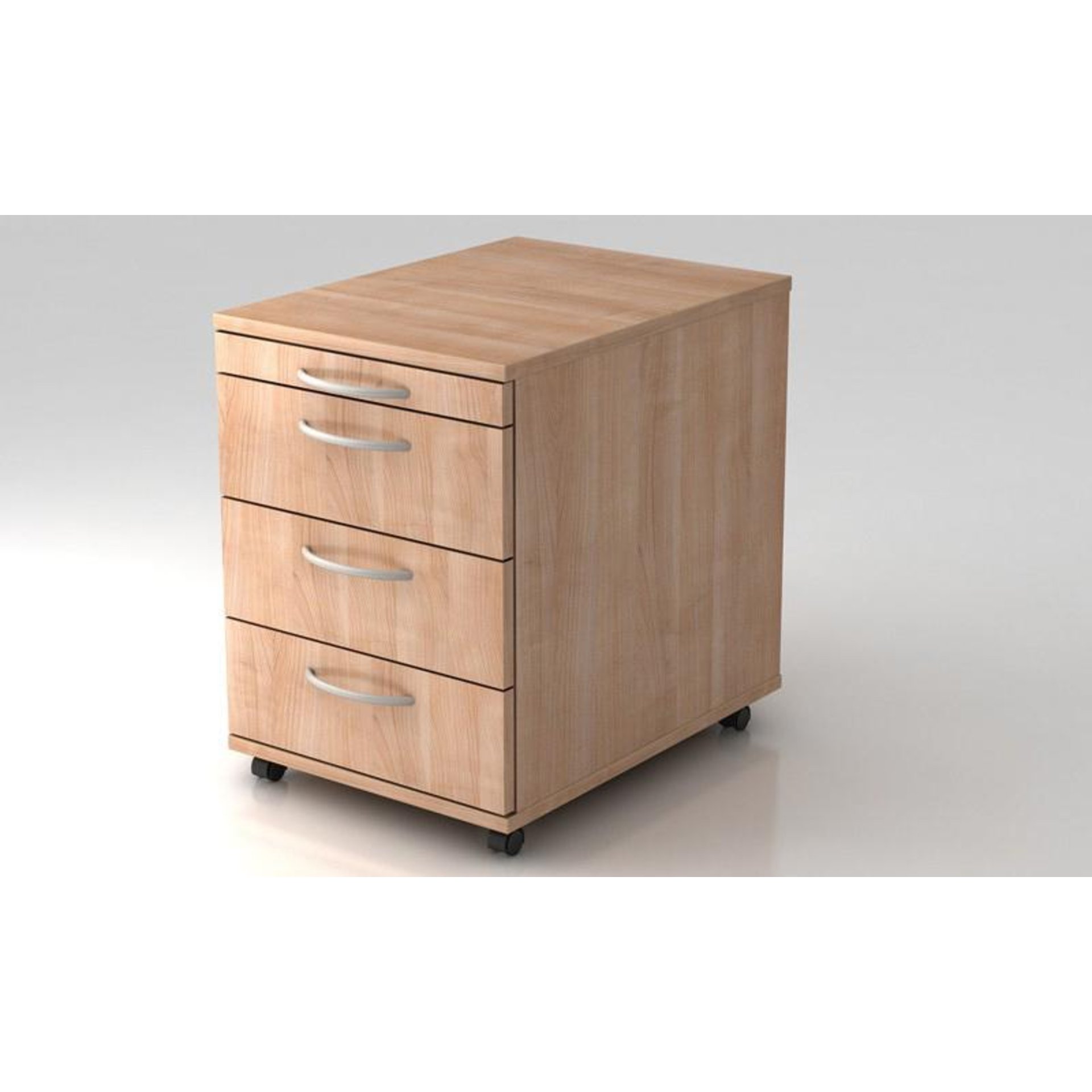 Rollcontainer Nussbaum 3 Schübe