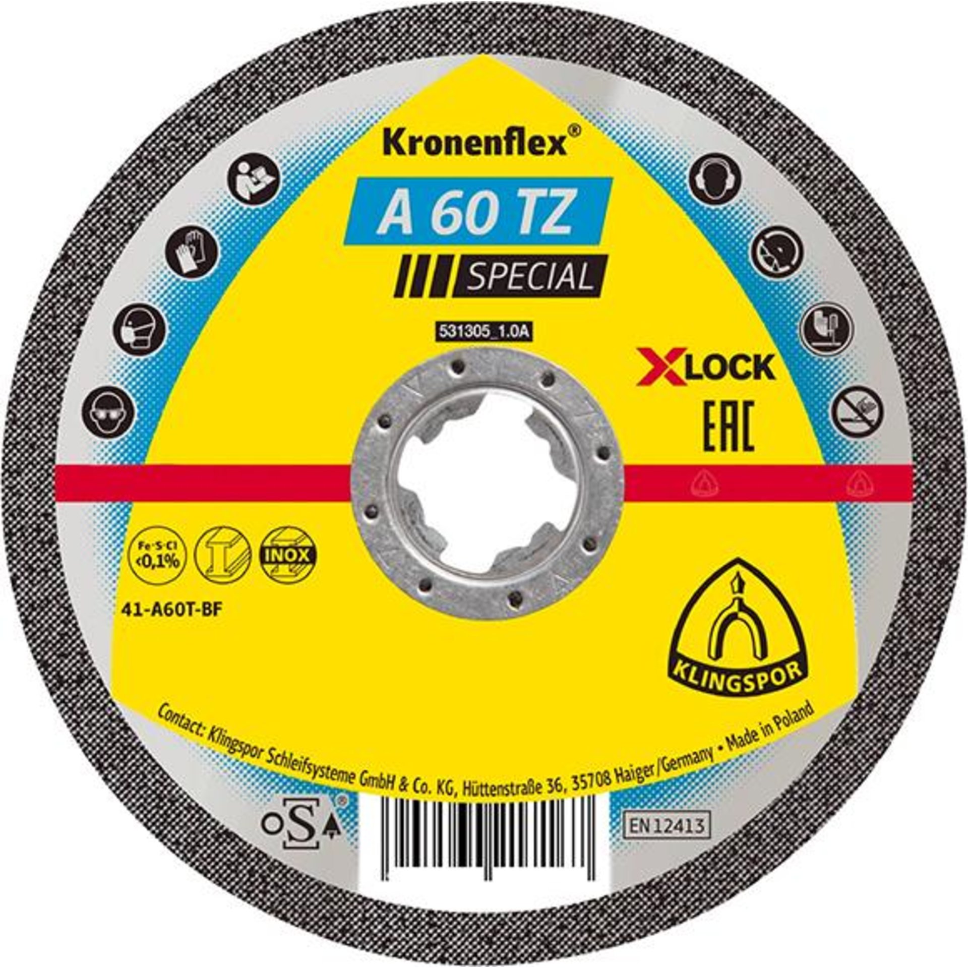 X-LOCK-Trennscheibe A 60 TZ Special für Edelstahl