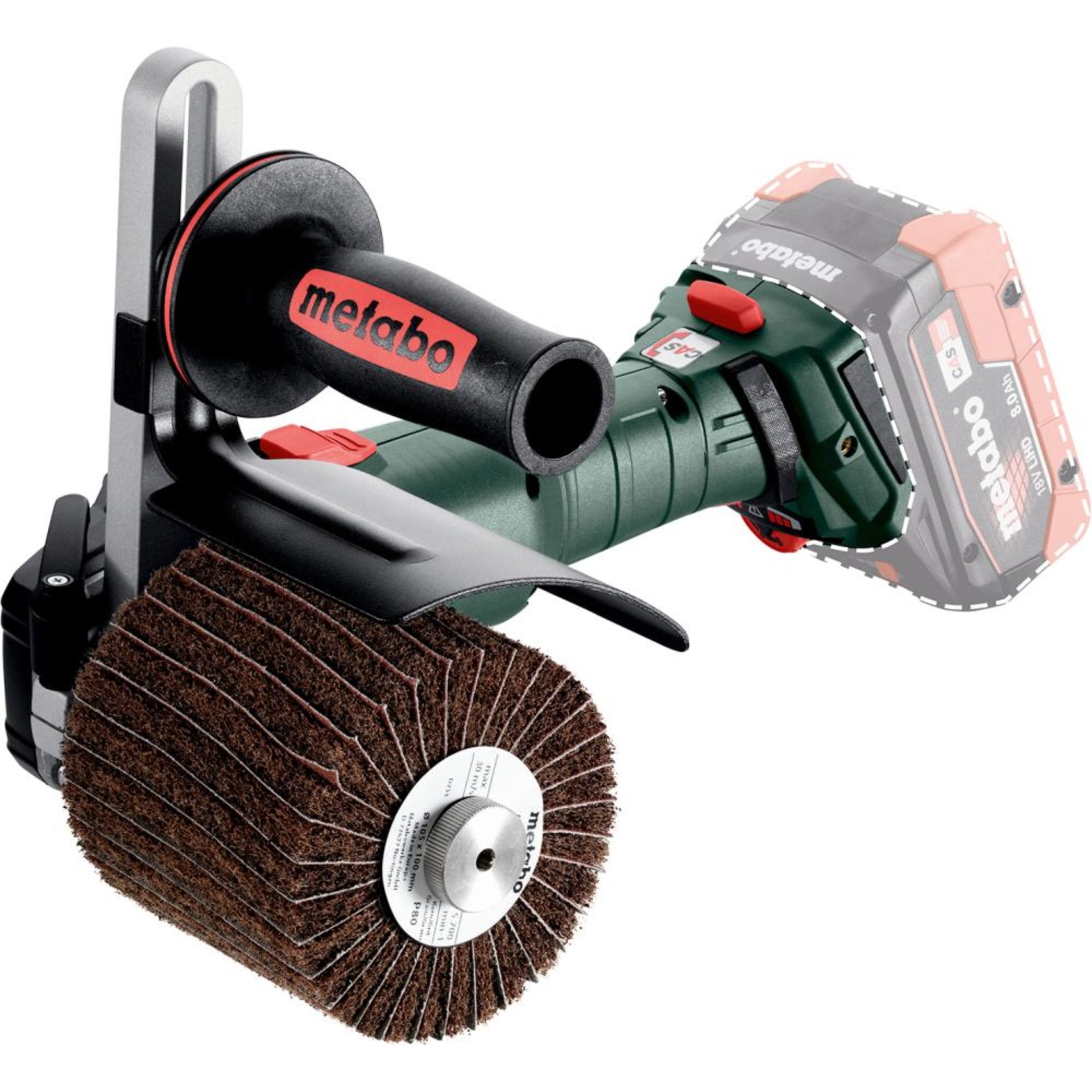 Akku-Satiniermaschi. soloSVB 18 LTX BL 200 Metabo ohne Akku ohne Ladegerät metaBOX