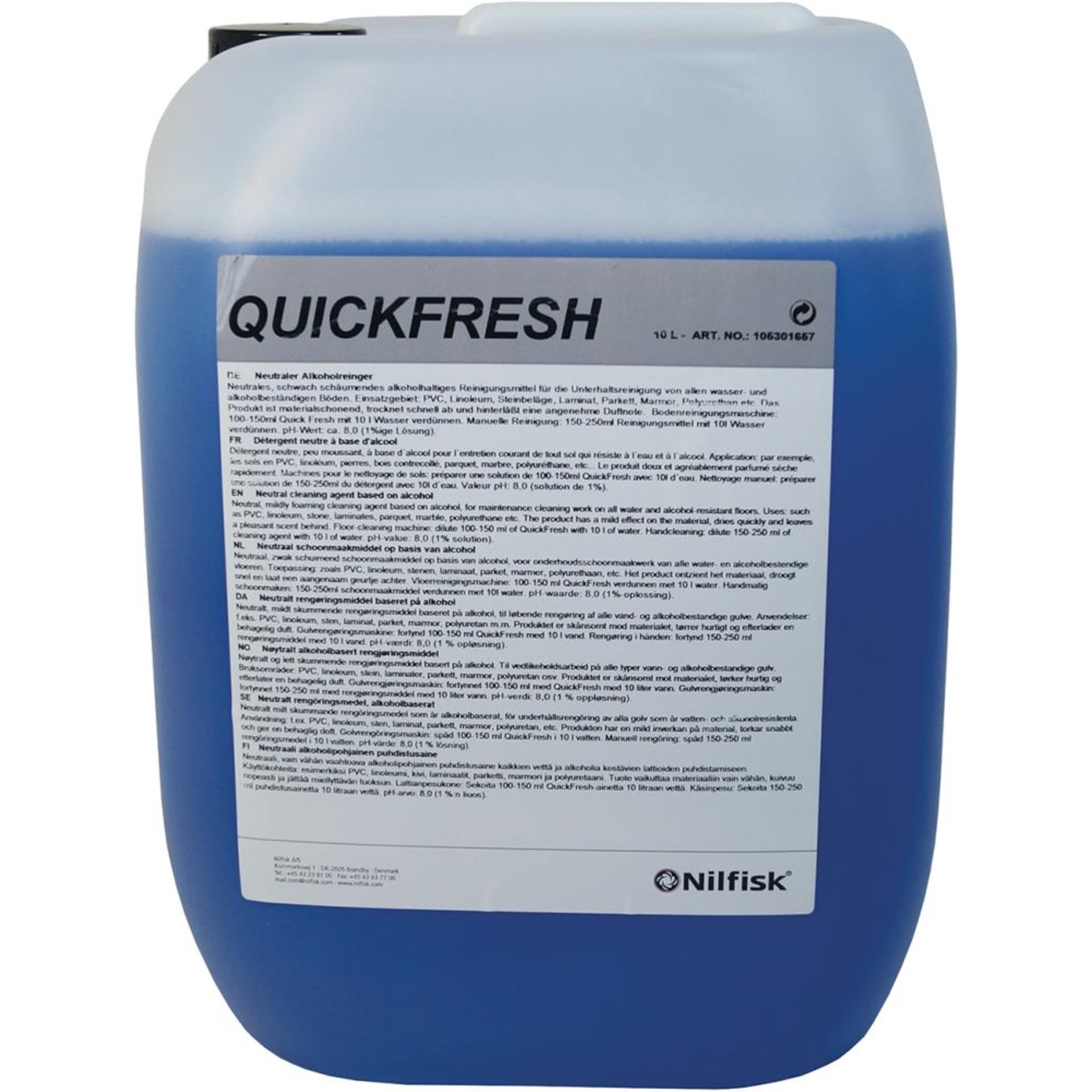 Reinigungsmittel QUICKFRESH SV1 10 L