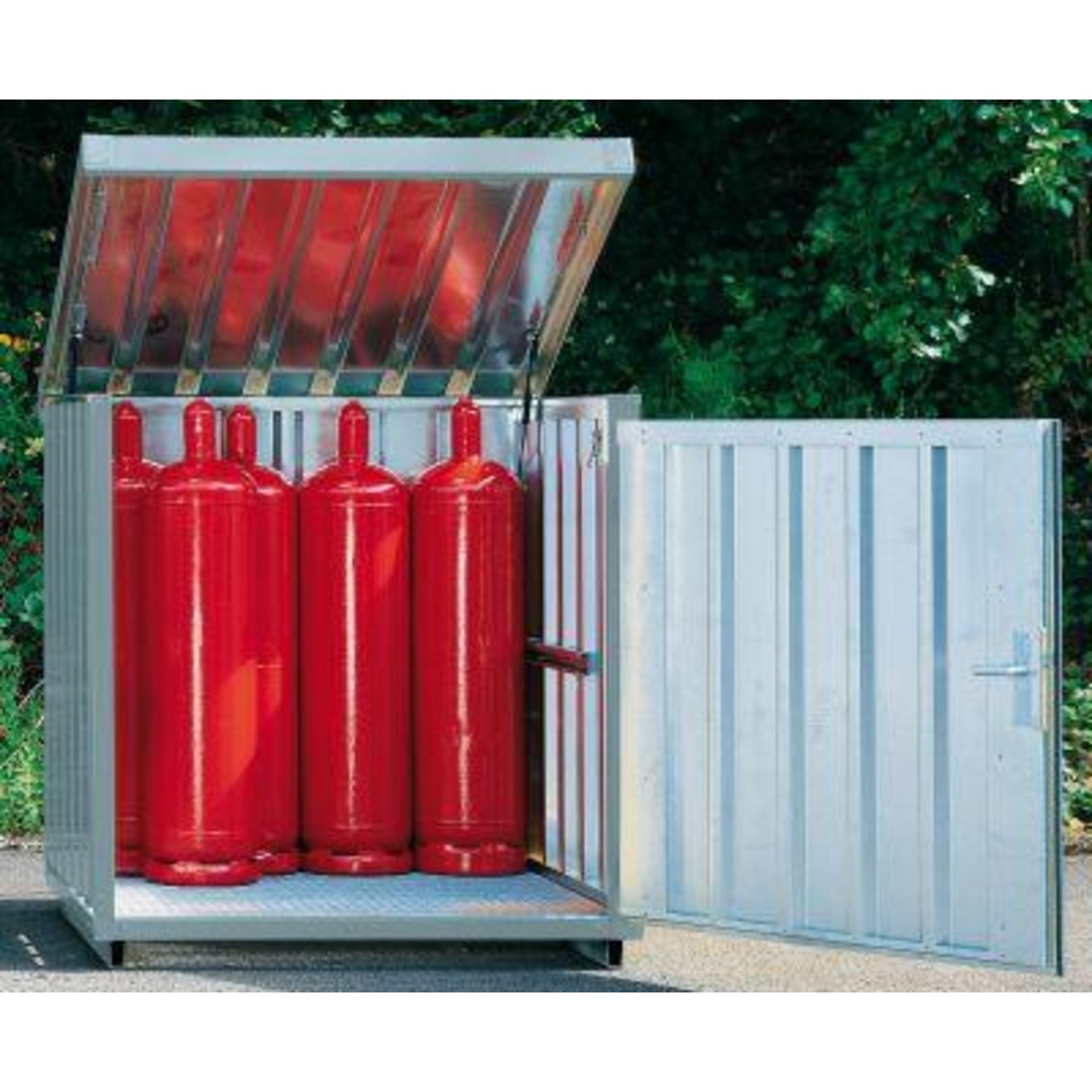 Gasflaschenbox, verzinkt