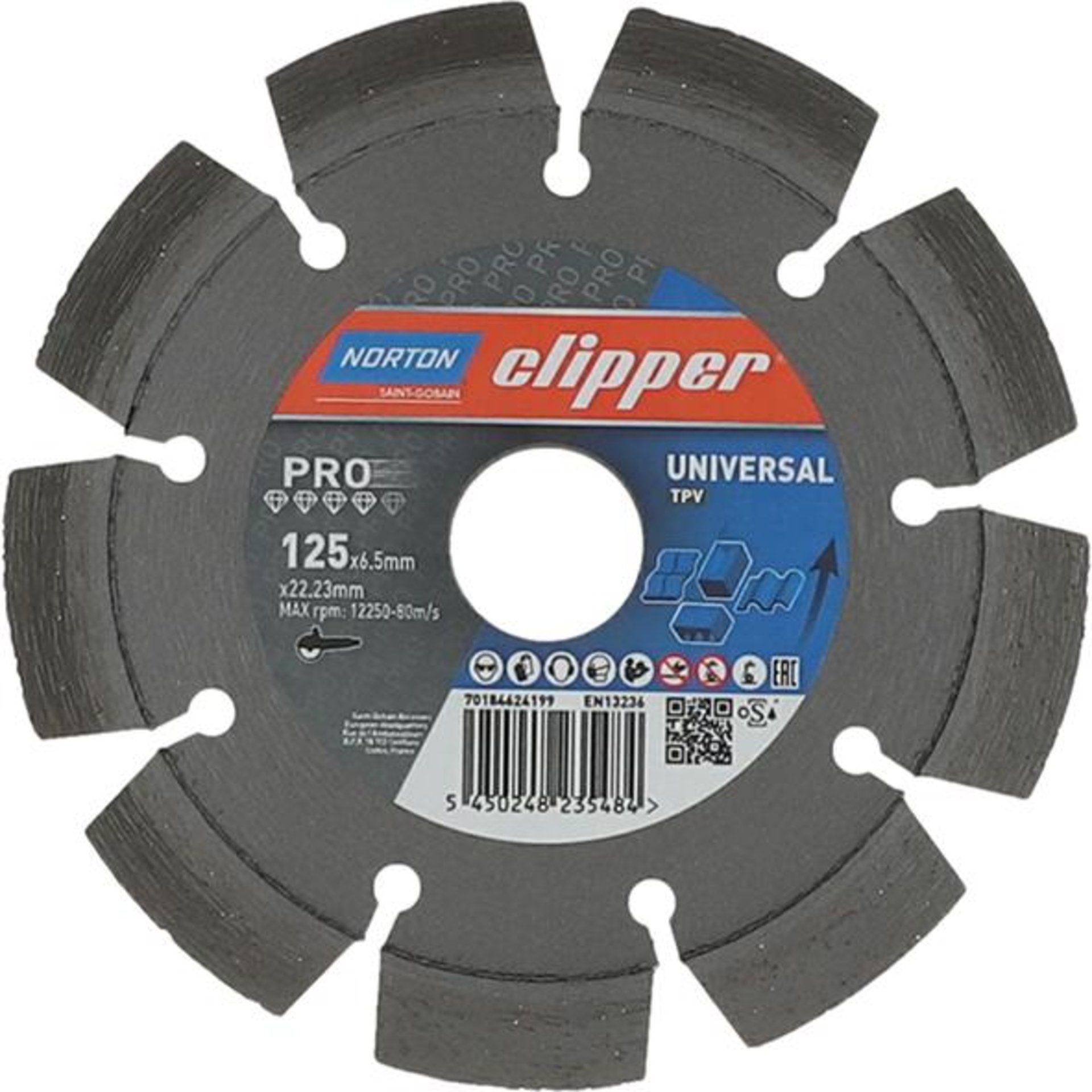 Rissfräser Pro Universal TP-V 125 x 22,23 mm CLIPPER