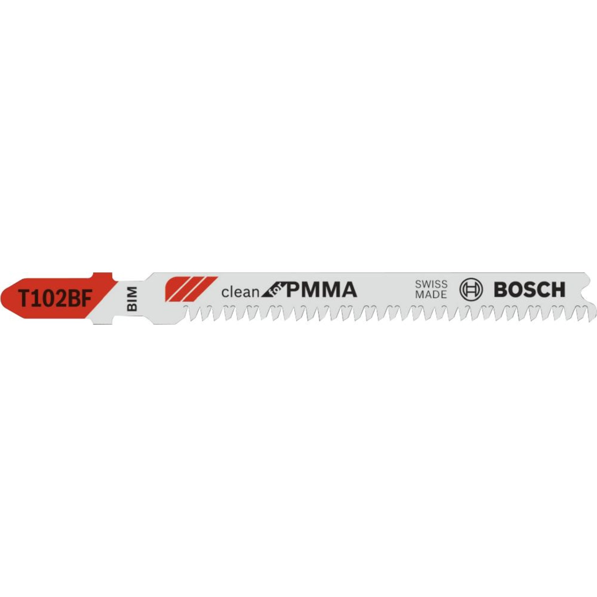 Stichsägeblatt T 102 BF Bosch VE à 5 Stück Clean for PMMA