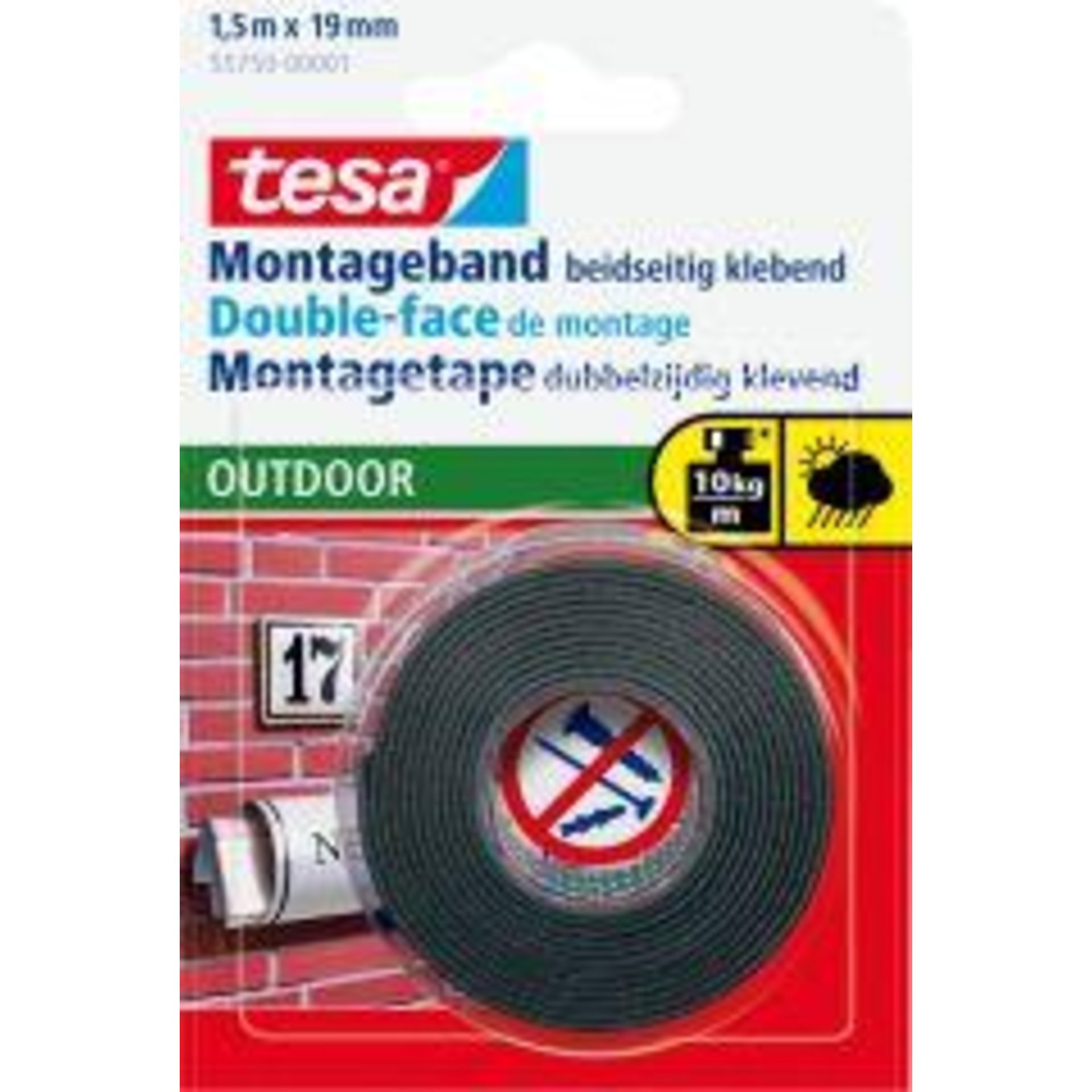 Montageband Outdoor 1,5m:19mm tesa