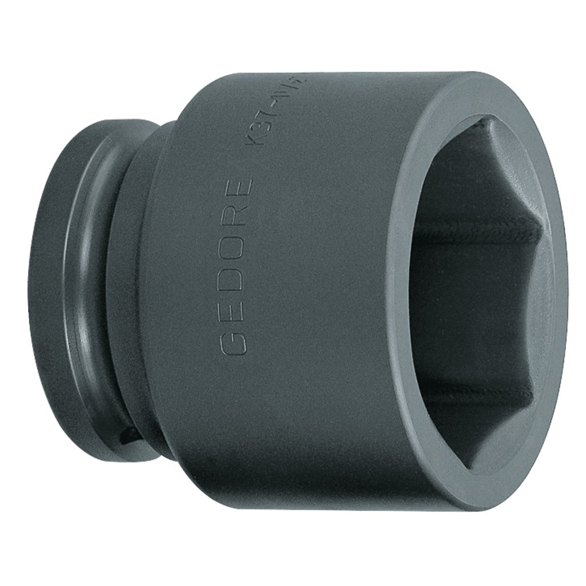 K 37 55 Kraftschraubereinsatz 1.1/2" 6-kant 55 mm