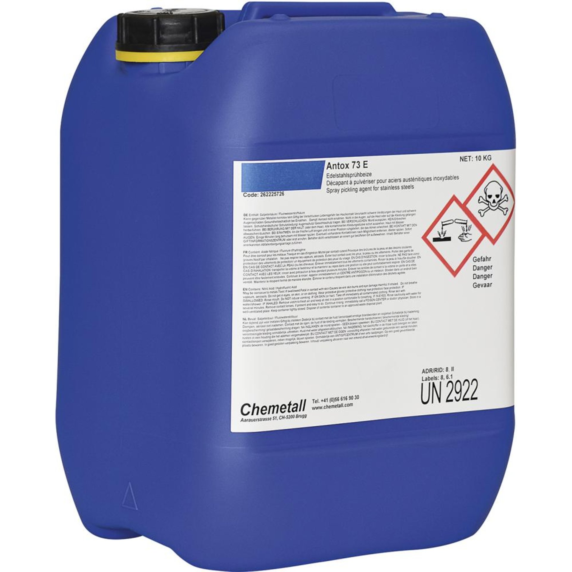 Edelstahlsprühbeize 73E 10 kg Antox