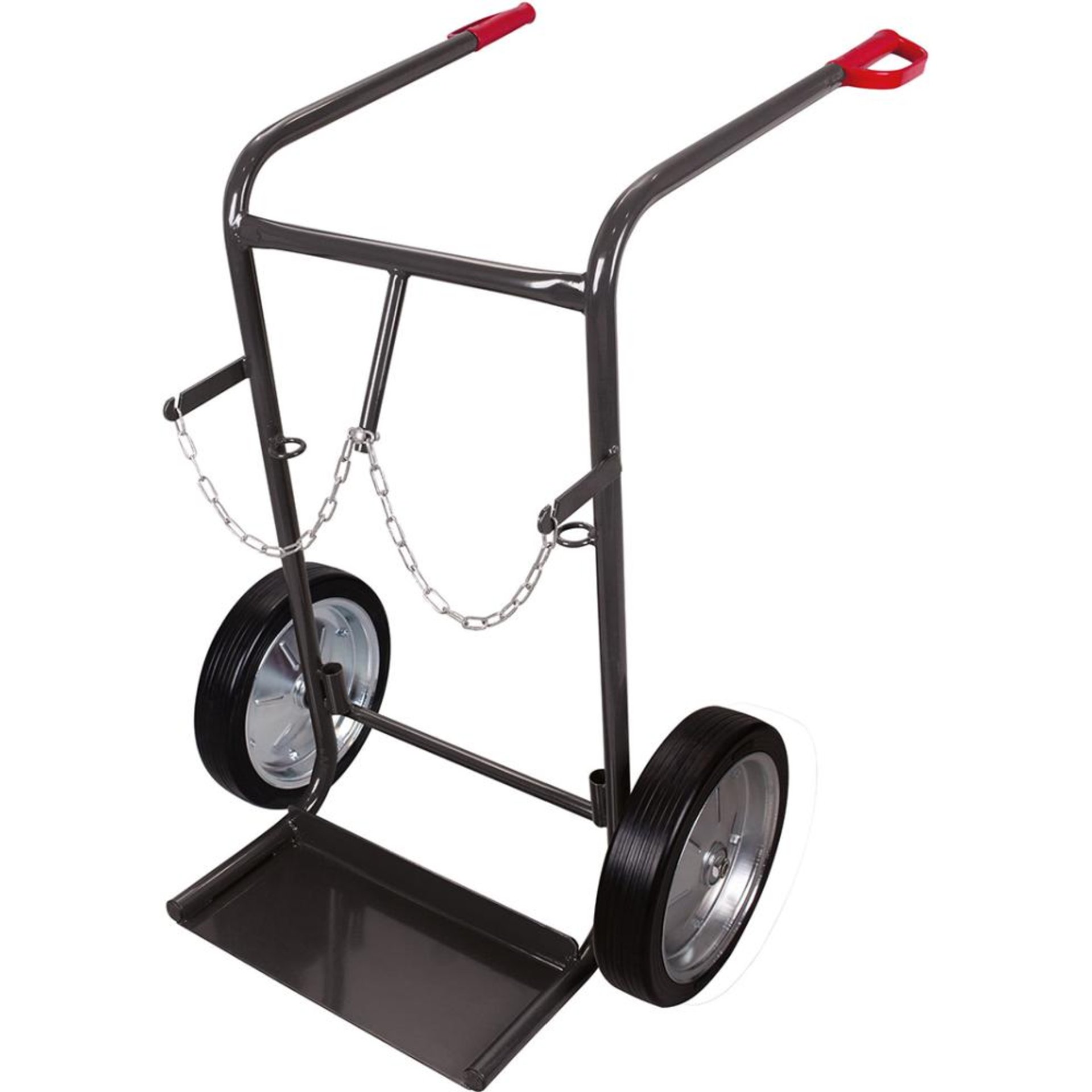 Stahlflaschenkarre für 40 - 50 Ltr. RAL 7016 fk-1300/AG