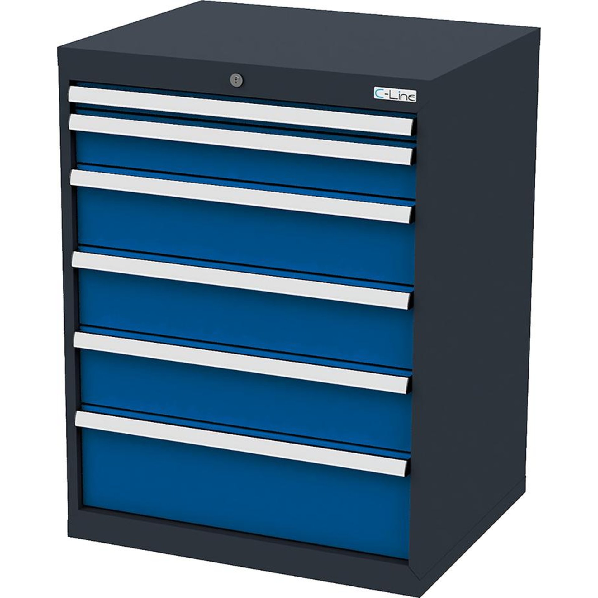 Schubladenschrank, 6 Schubladen, Breite 700 mm