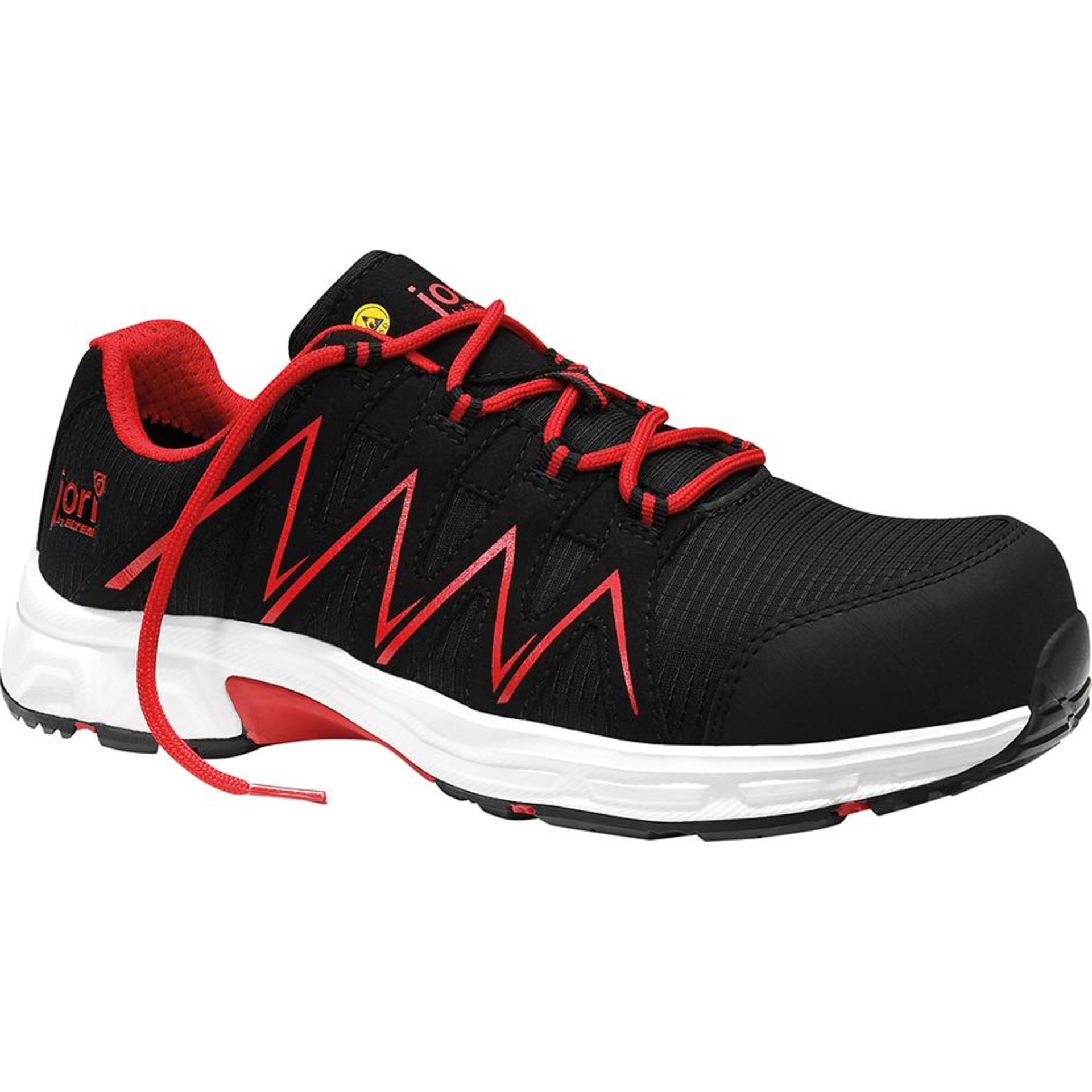 Sicherheitshalbschuh jo_SPEEDY black-red Low 12151, S3 ESD