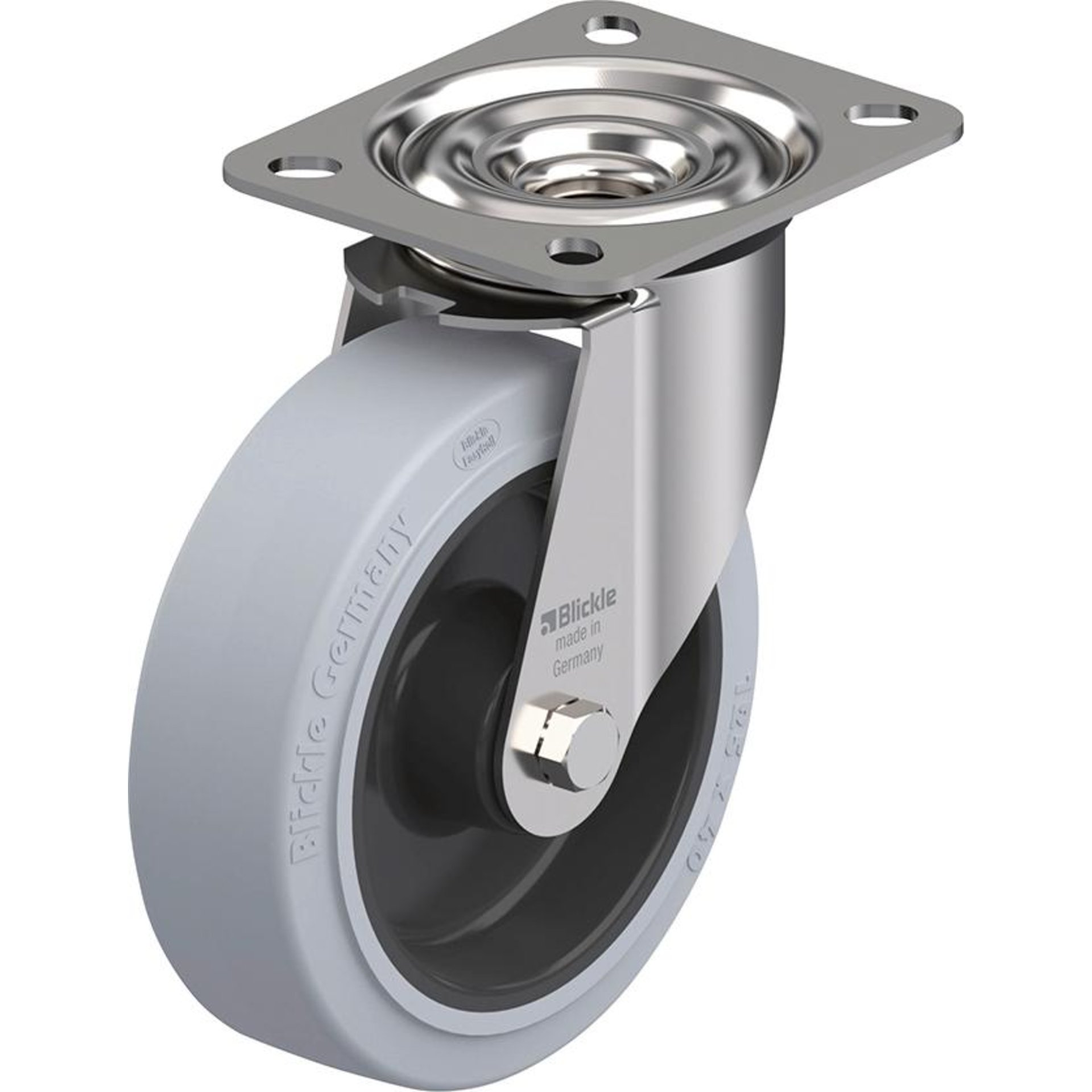 Lenkrolle Rad-D125mm Gummi LEX-POEV 125XR-SG